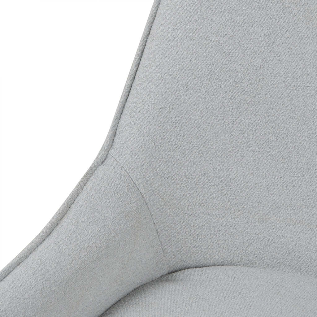 Frankland | Modern Grey Fabric Dining Chairs | Pale Grey