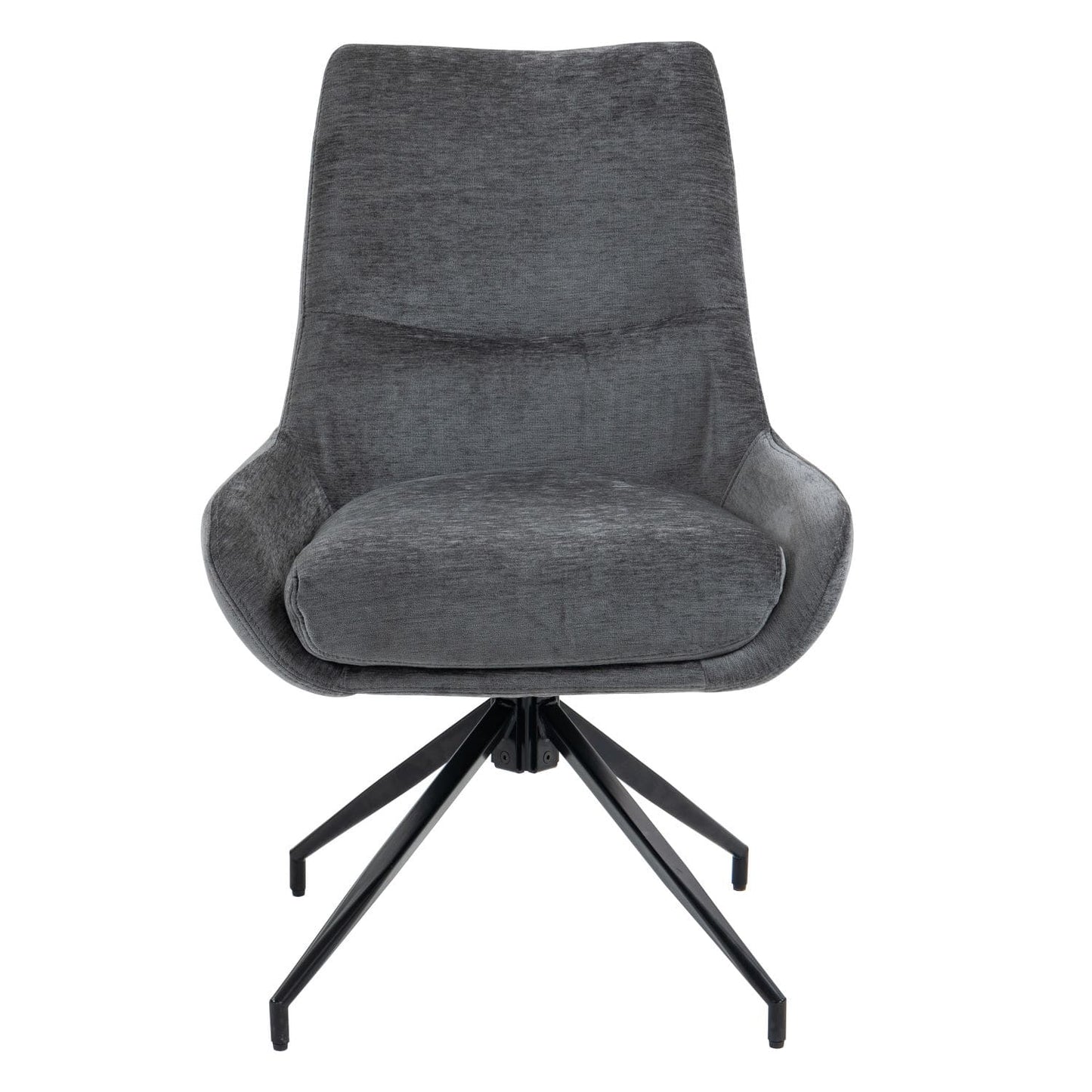 Garland | Modern Metal Fabric Dining Chair | Anthracite