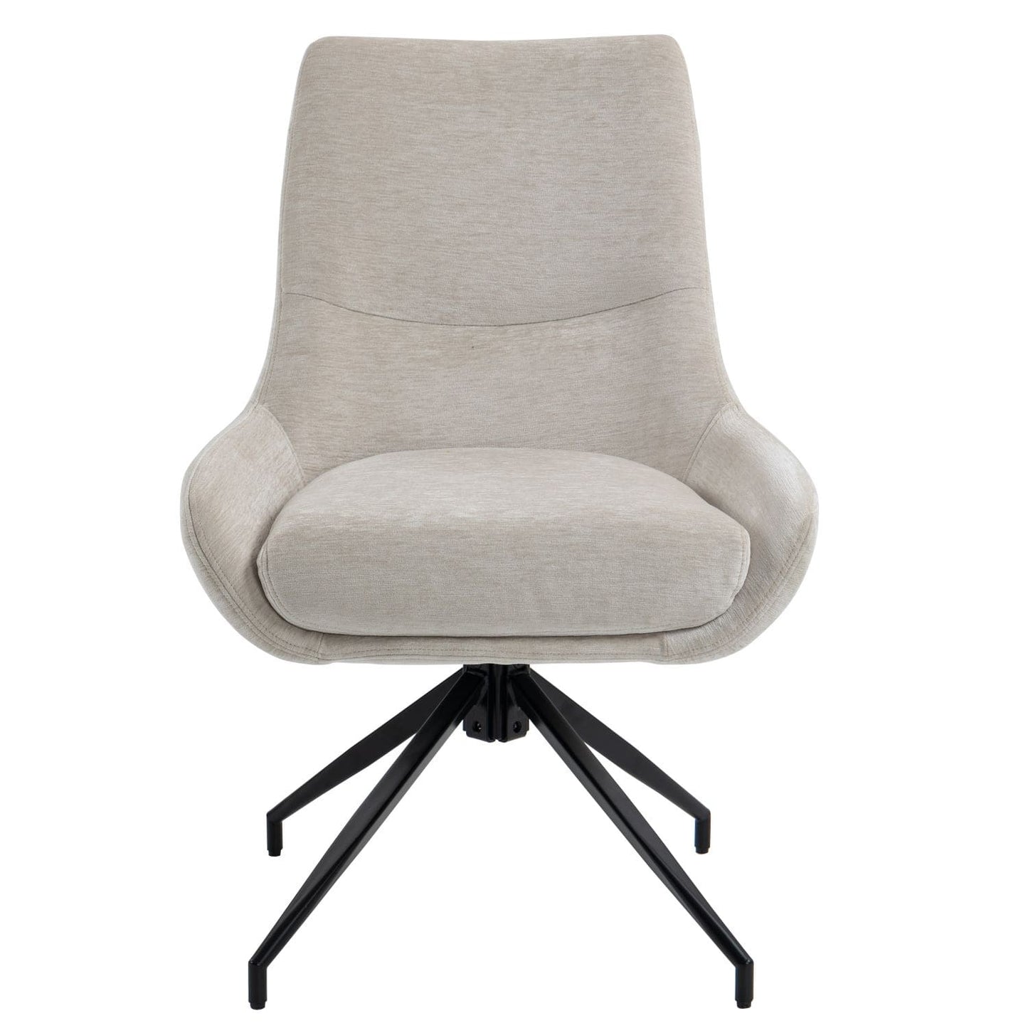 Garland | Modern Metal Fabric Dining Chair | Beige