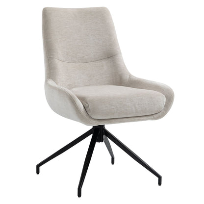 Garland | Modern Metal Fabric Dining Chair | Beige