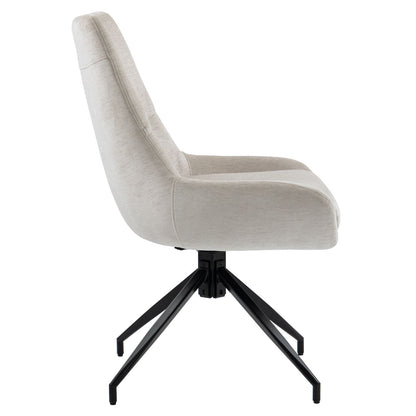 Garland | Modern Metal Fabric Dining Chair | Beige