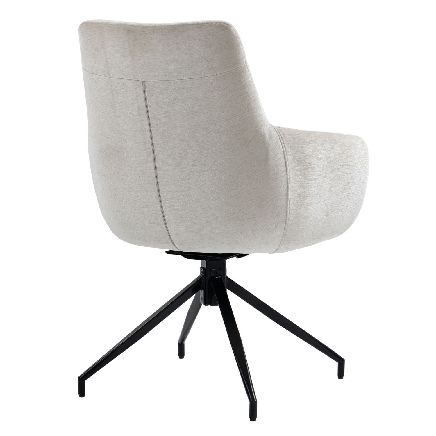 Garland | Modern Metal Fabric Dining Chair with Arms | Beige