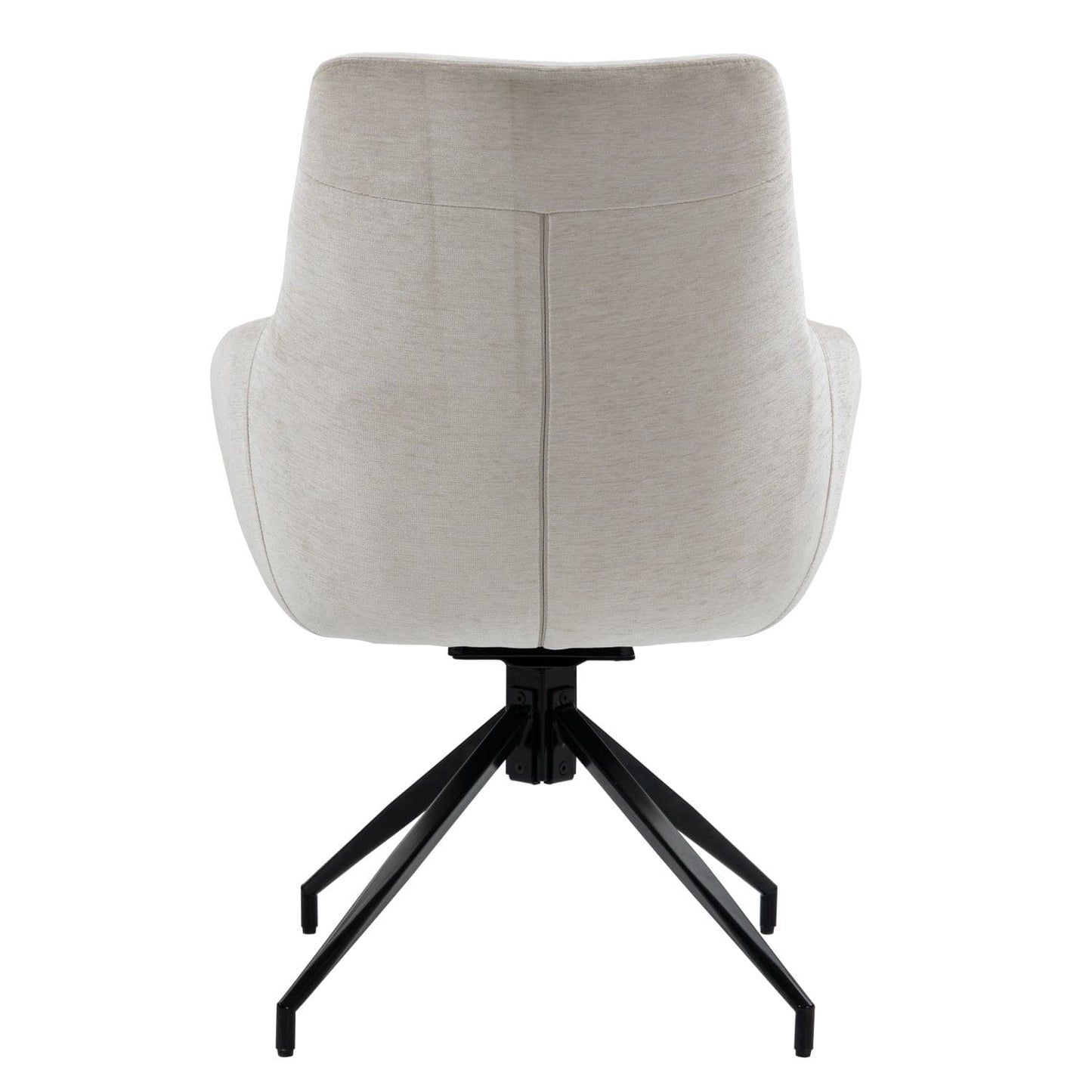 Garland | Modern Metal Fabric Dining Chair with Arms | Beige