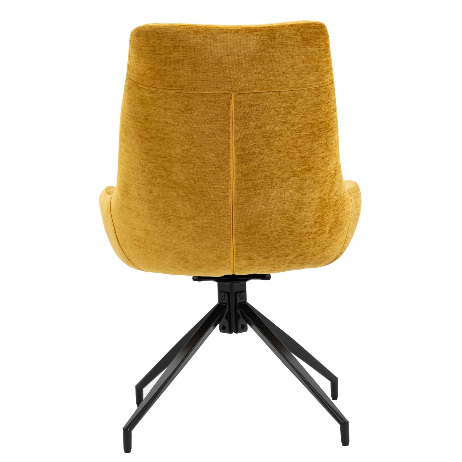 Garland | Modern Metal Fabric Dining Chair | Gold