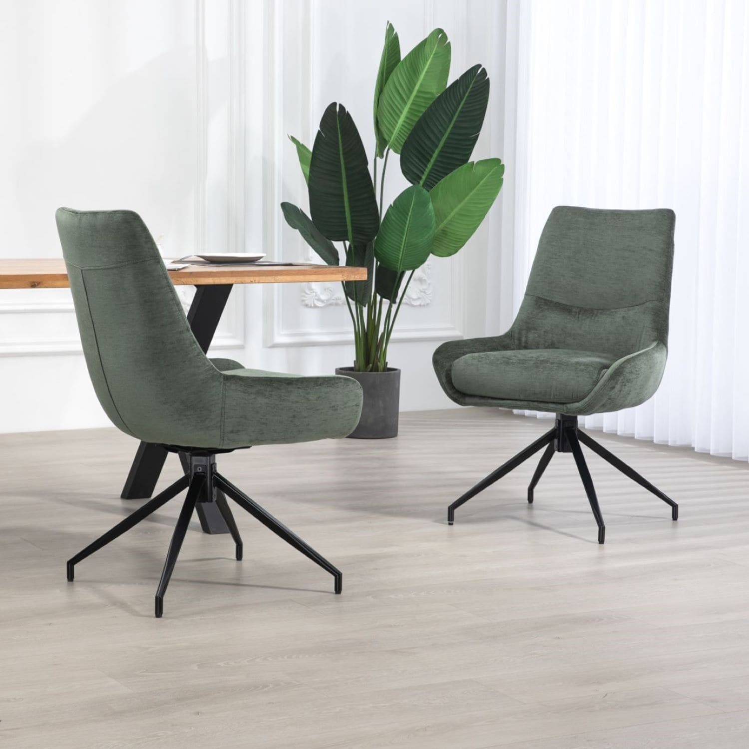 Garland | Modern Metal Fabric Dining Chair | Hunter