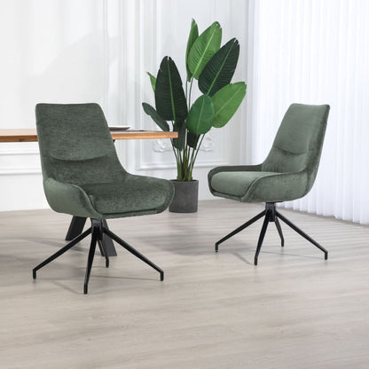 Garland | Modern Metal Fabric Dining Chair | Hunter