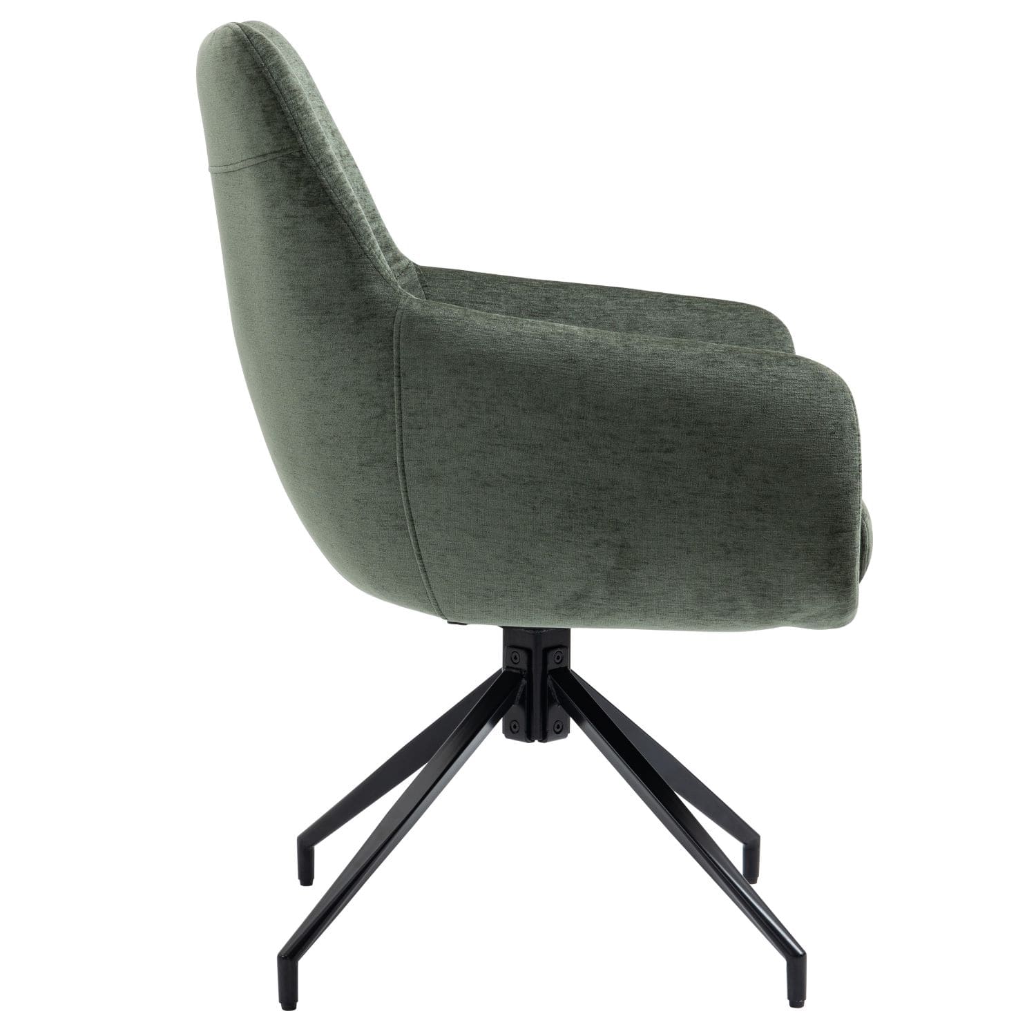 Garland | Modern Metal Fabric Dining Chair with Arms | Hunter