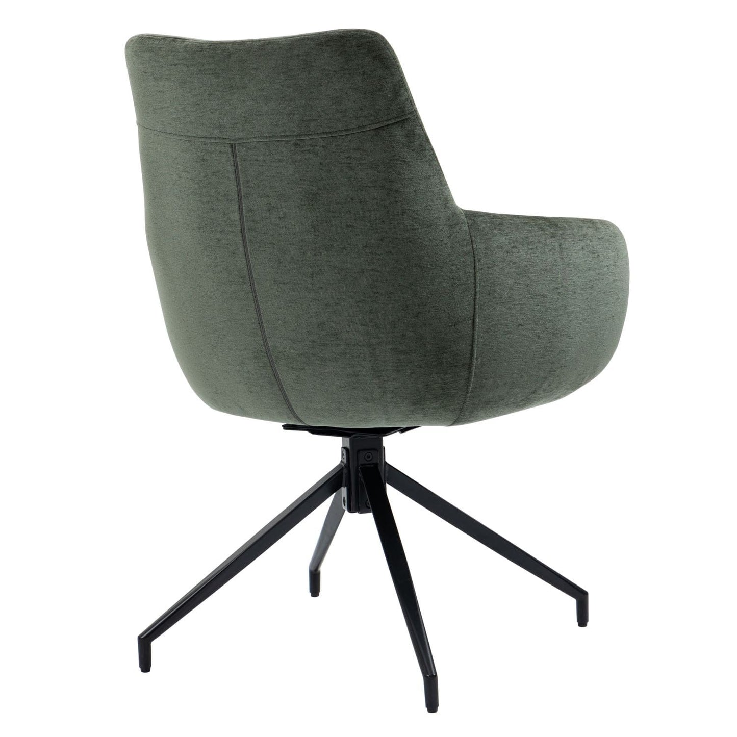 Garland | Modern Metal Fabric Dining Chair with Arms | Hunter