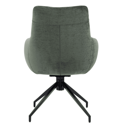 Garland | Modern Metal Fabric Dining Chair with Arms | Hunter