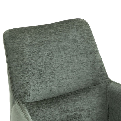 Garland | Modern Metal Fabric Dining Chair with Arms | Hunter