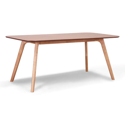 Granada | Modern Natural Walnut 1.8m Wooden Rectangular Dining Table | Natural