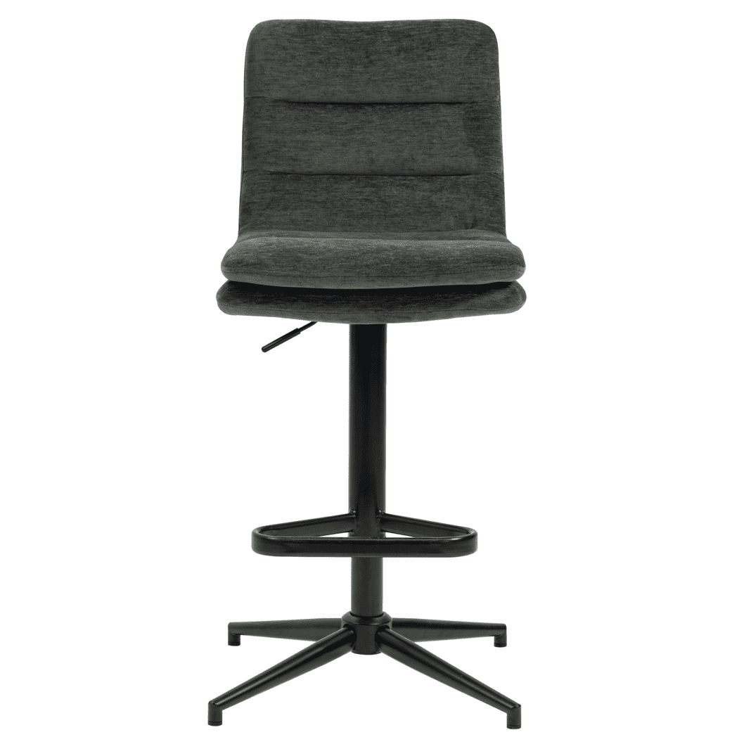 Hampshire | Modern Adjustable Padded Fabric Bar Stool | Hunter