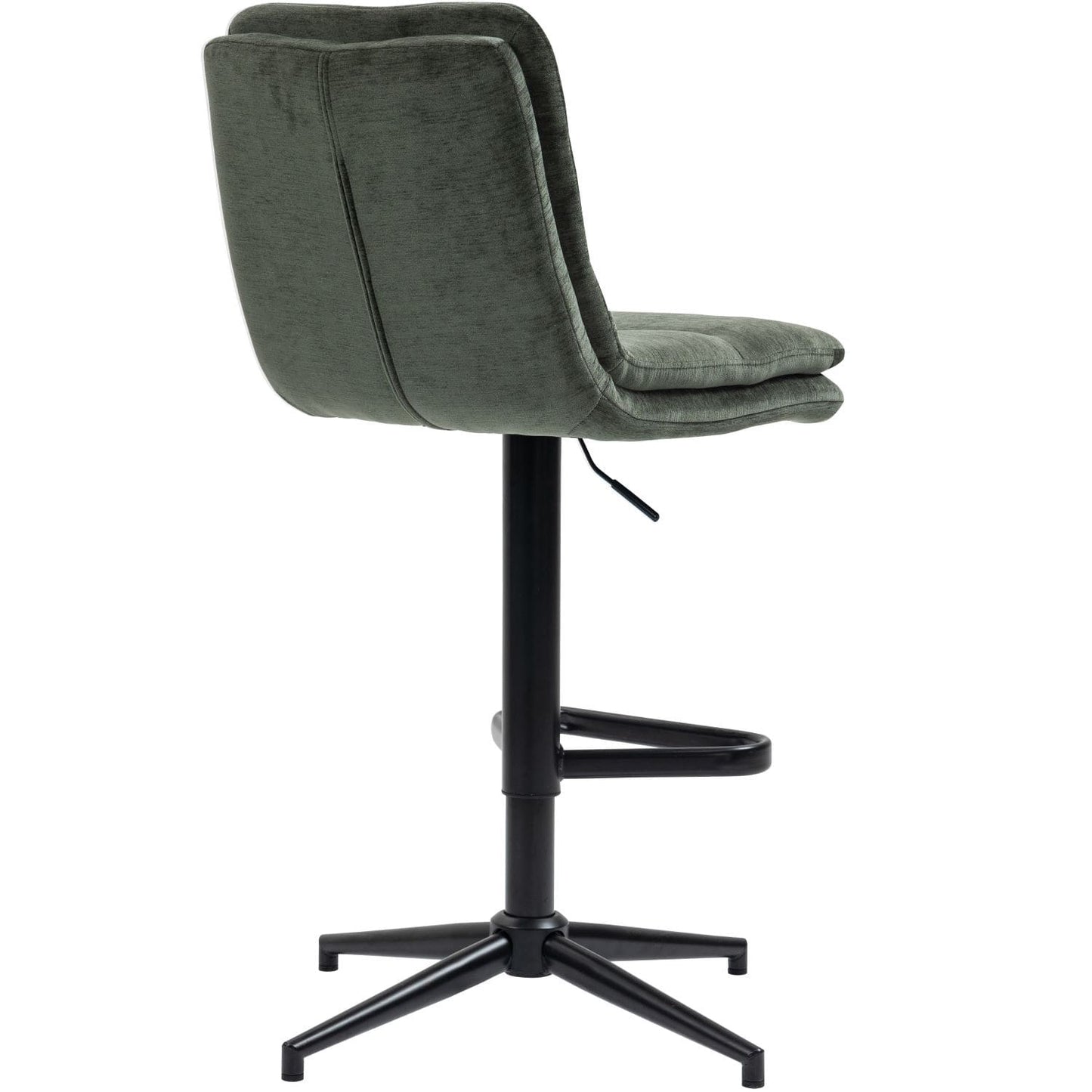 Hampshire | Modern Adjustable Padded Fabric Bar Stool | Hunter