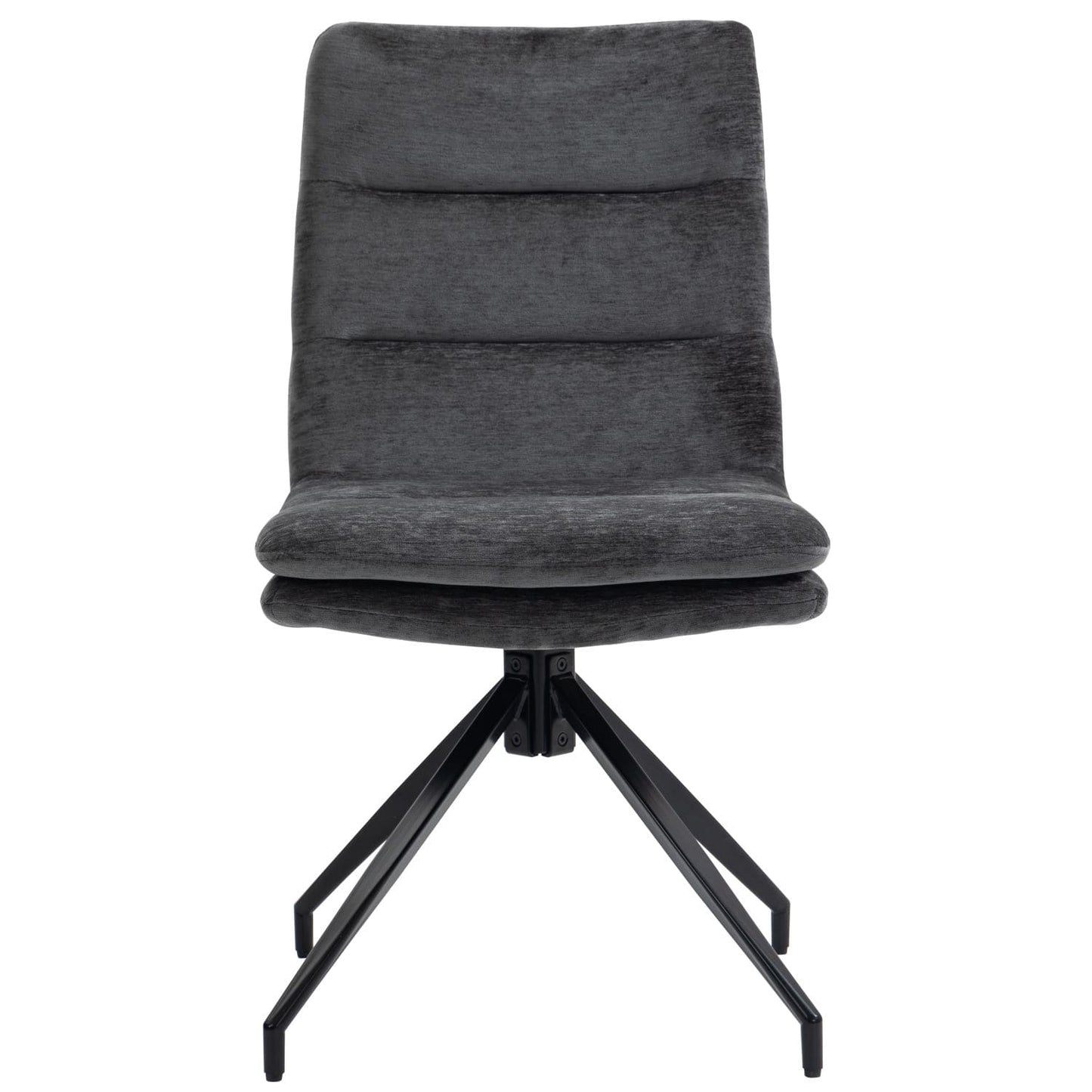 Hampshire | Modern Metal Fabric Dining Chairs | Set Of 2 | Anthracite