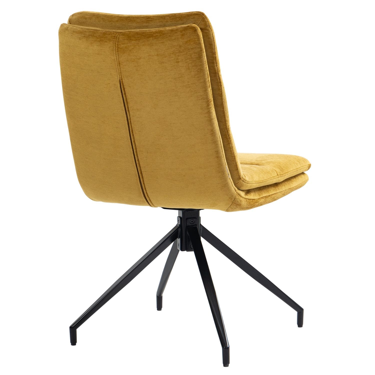 Hampshire | Modern Metal Fabric Dining Chairs | Set Of 2 | Gold