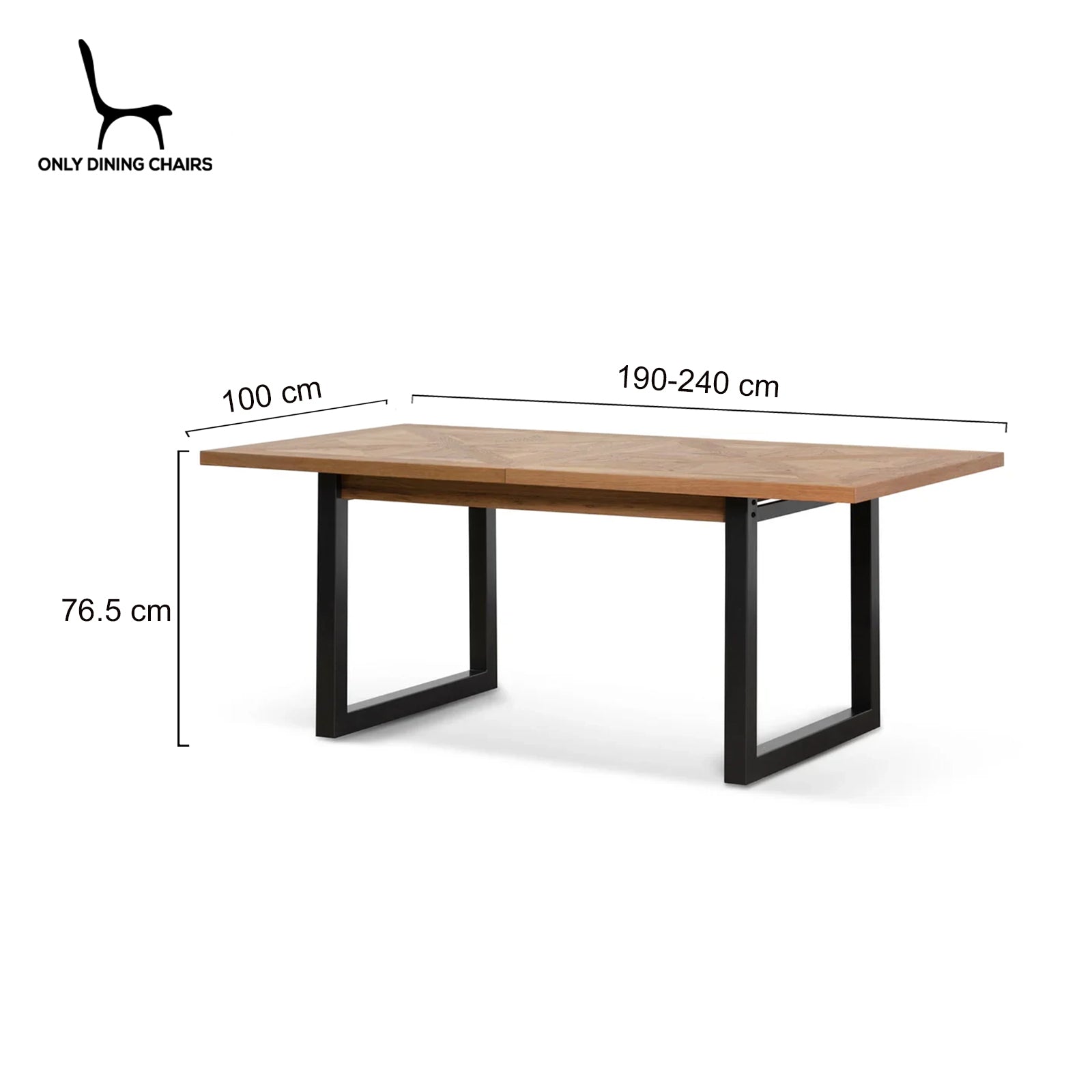 Havelock | 6-8 Seater Extendable Natural Oak Wooden Dining Table