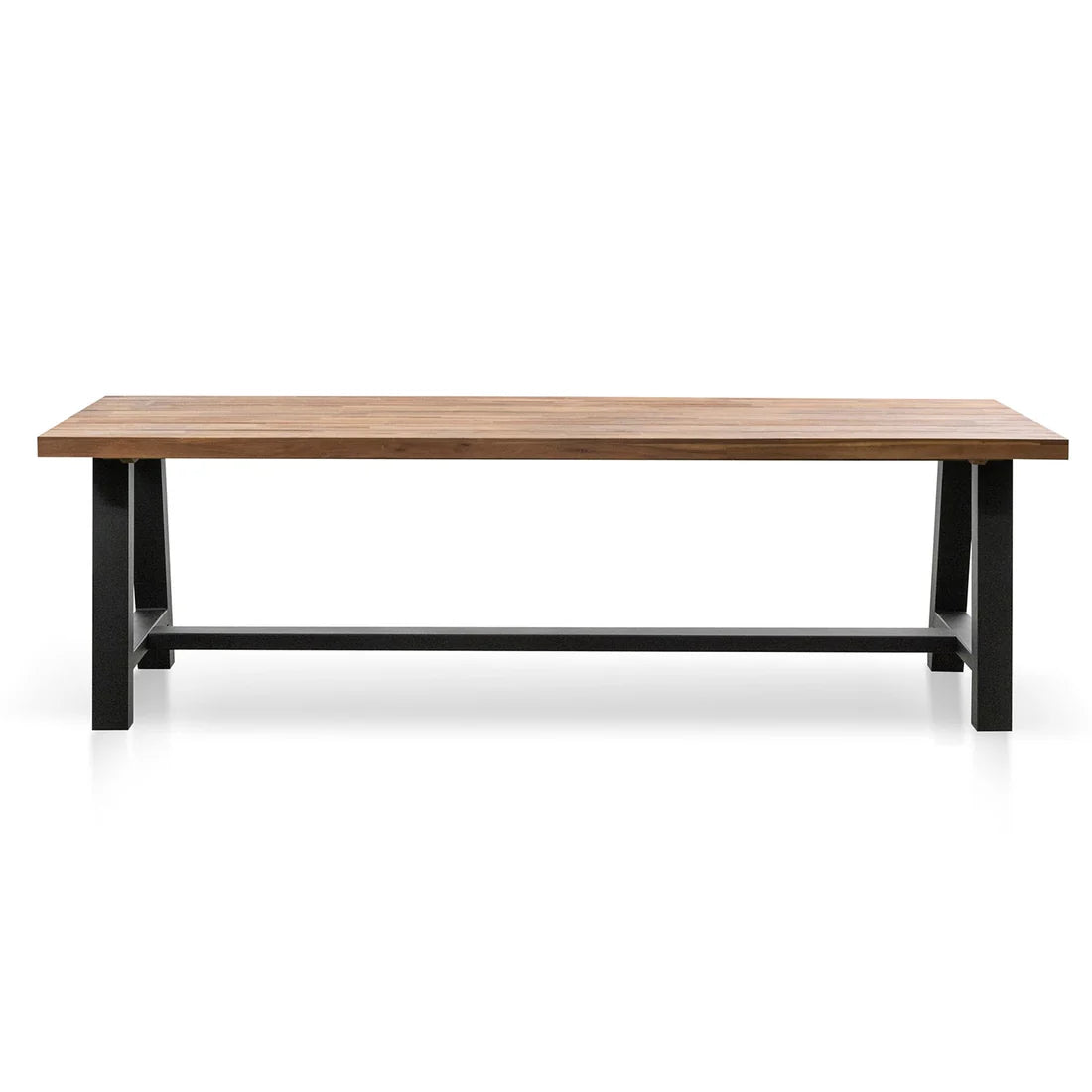 Irving | 2.5m Rectangular Natural Wooden Outdoor Dining Table