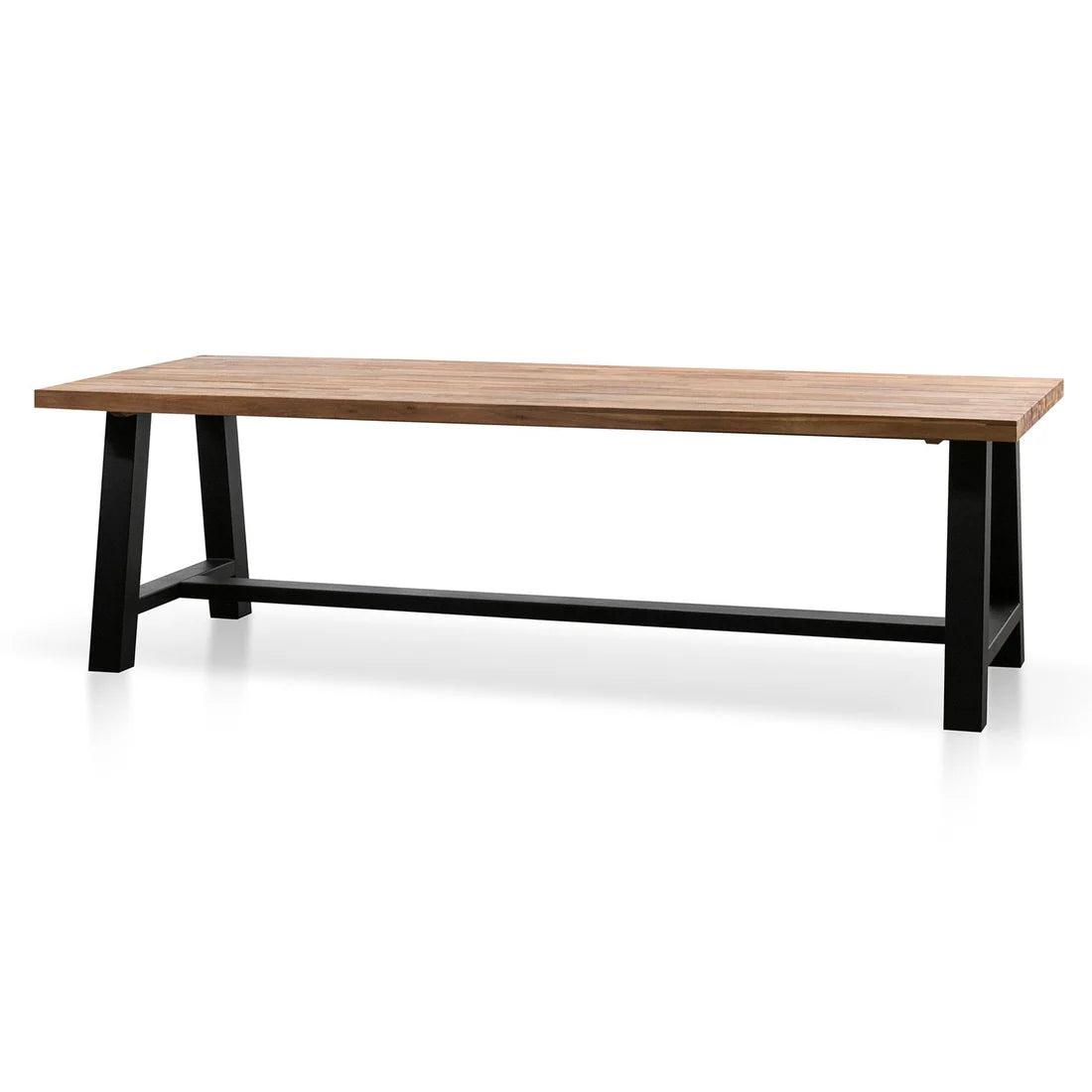 Irving | 2.5m Rectangular Natural Wooden Outdoor Dining Table