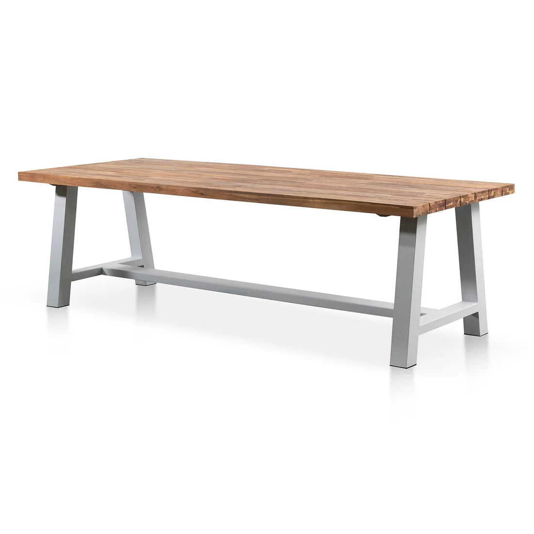 Irving | 2.5m Rectangular Natural Wooden Outdoor Dining Table