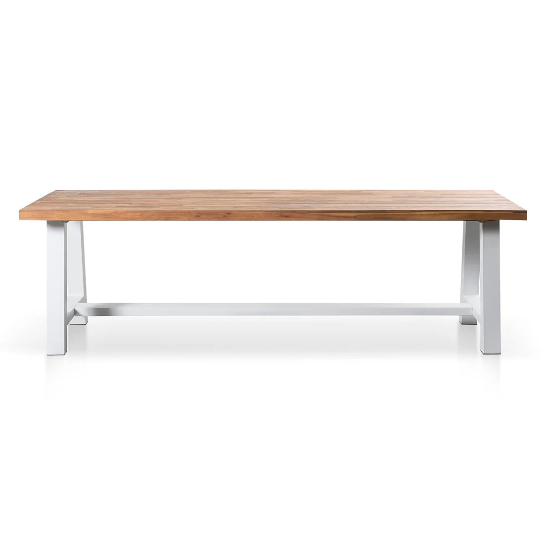 Irving | 2.5m Rectangular Natural Wooden Outdoor Dining Table