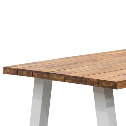 Irving | 2.5m Rectangular Natural Wooden Outdoor Dining Table