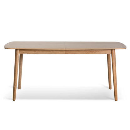 Kingscote | Natural Oak 1.6m Extendable Rectangular Wooden Dining Table