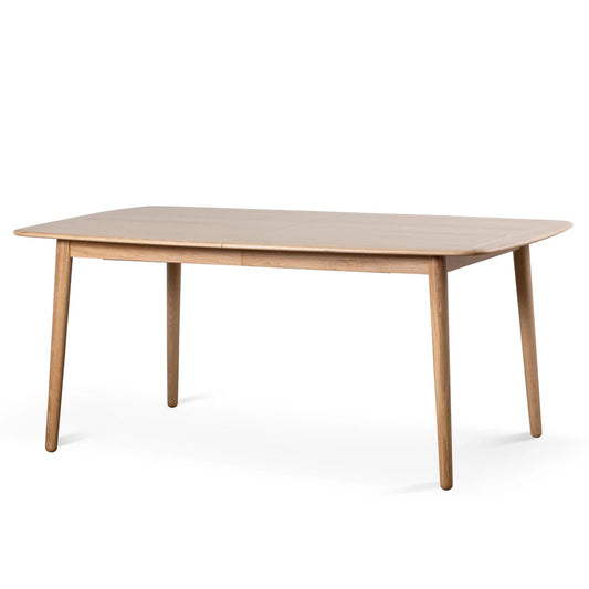 Kingscote | Natural Oak 1.6m Extendable Rectangular Wooden Dining Table