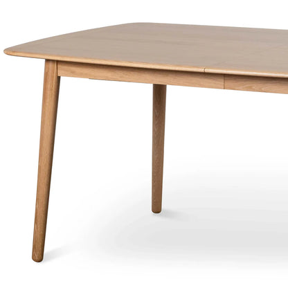 Kingscote | Natural Oak 1.6m Extendable Rectangular Wooden Dining Table