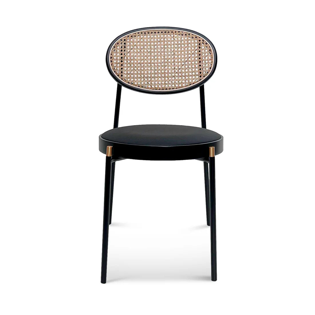 Lauriston | Modern Coastal Rattan Dining Chairs | Black