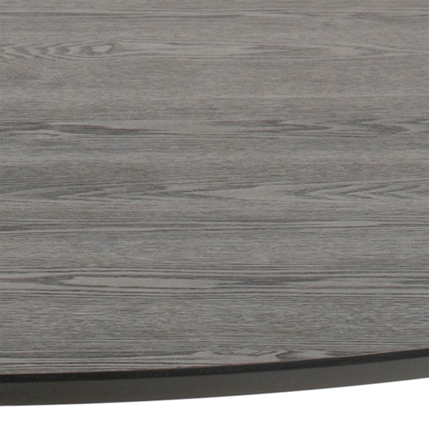 Lincoln | Metal Black White 1.1m Wooden Round Dining Table | Black