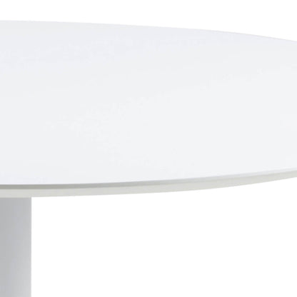 Lincoln | Metal Black White 1.1m Wooden Round Dining Table