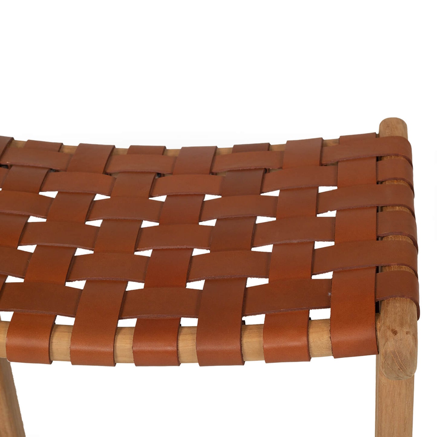 Lindeman Version 1 | Coastal Leather Wooden Bar Stools | Tan