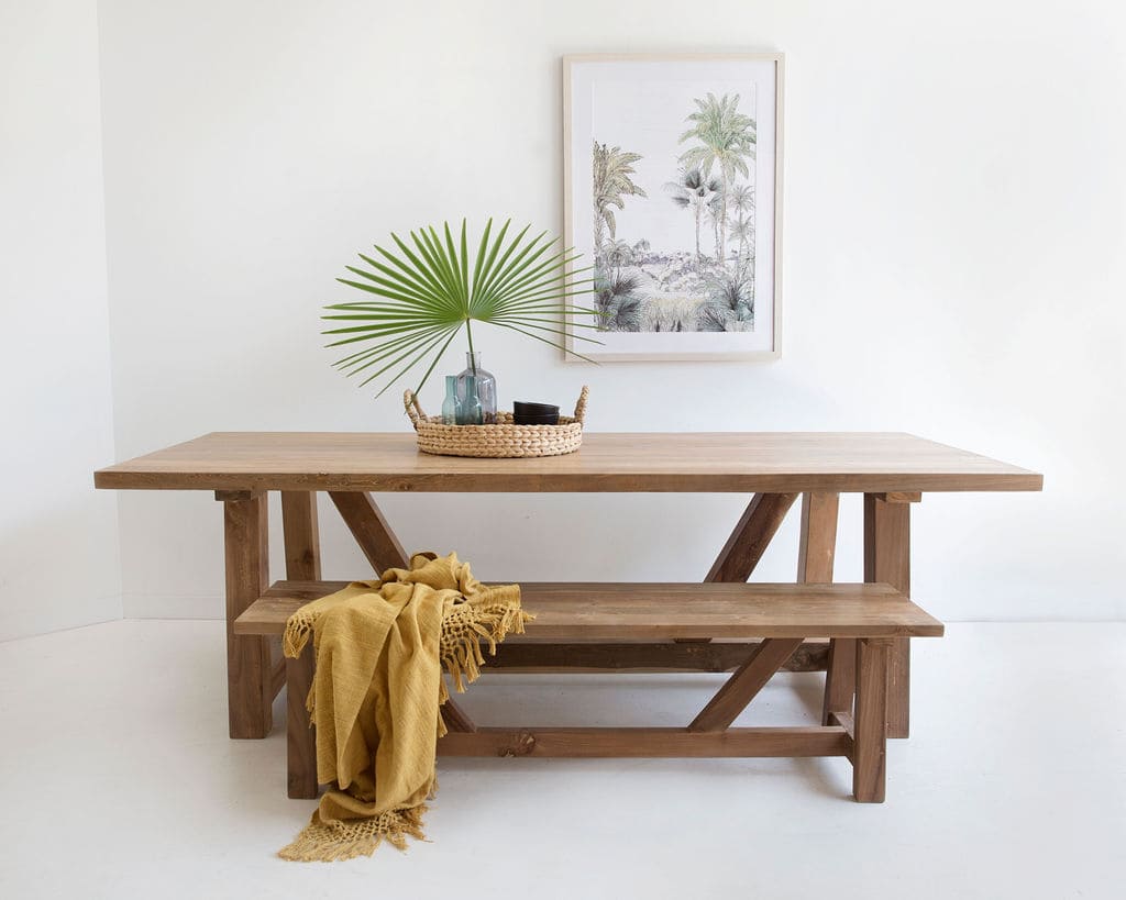 Longreach | Country Style 3m Natural Rectangular Wooden Dining Table
