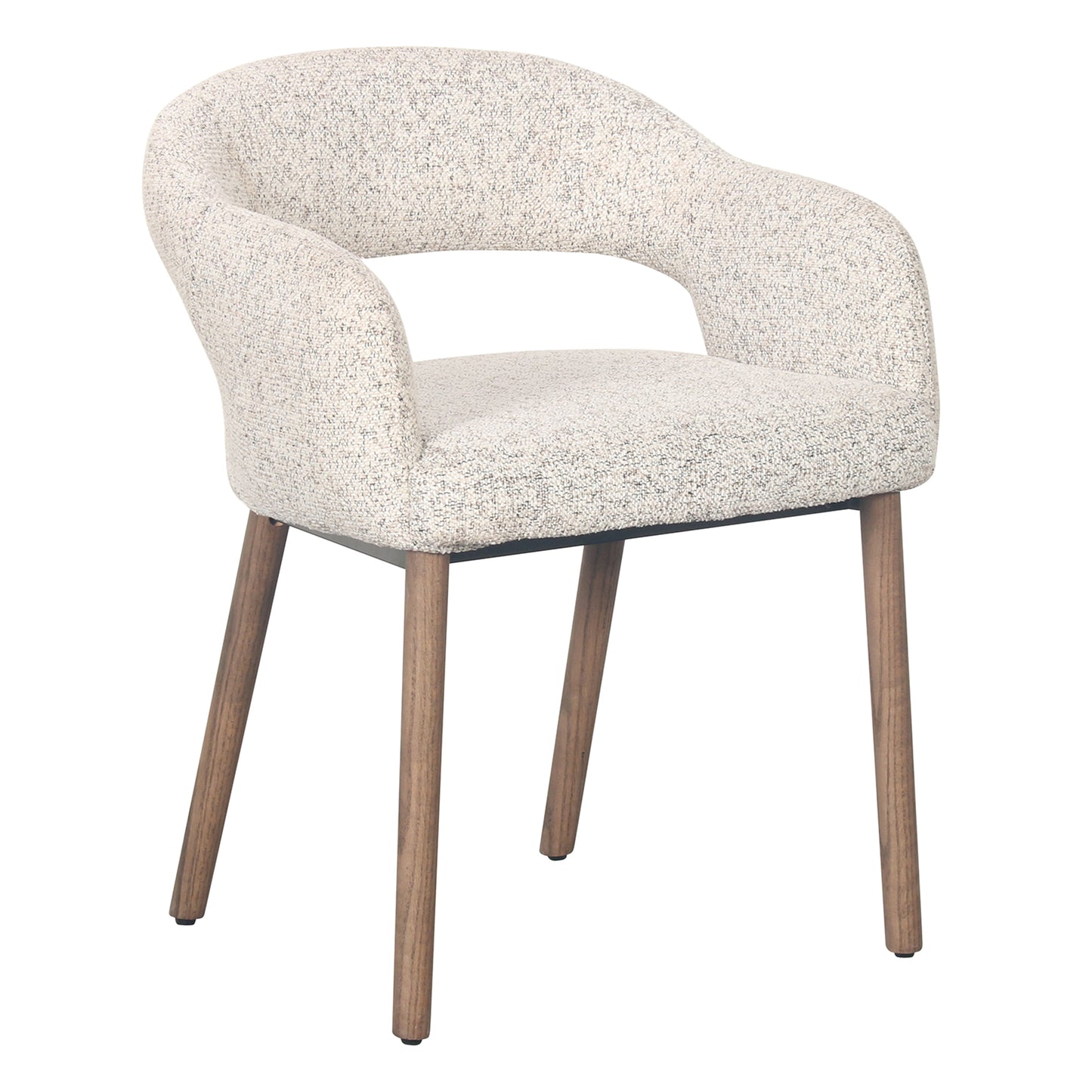 Macquarie | Sand Fabric Modern Dining Chairs With Arms | Sand