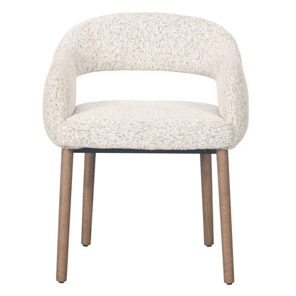 Macquarie | Sand Fabric Modern Dining Chairs With Arms | Sand