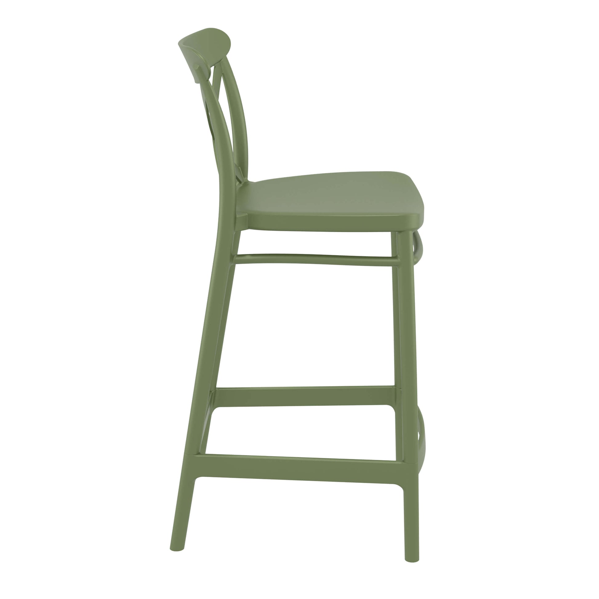Madden | Country Plastic Outdoor Bar Stools | Set Of 4