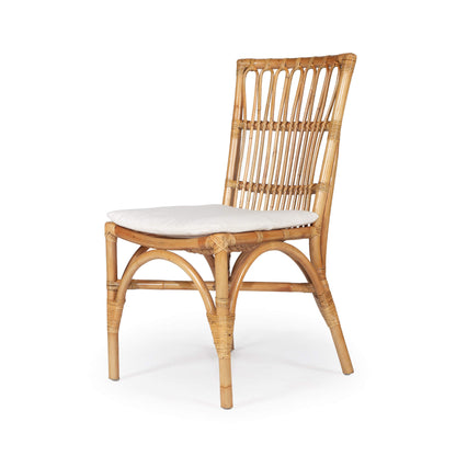 Modern Natural Coastal Rattan Dining Chair