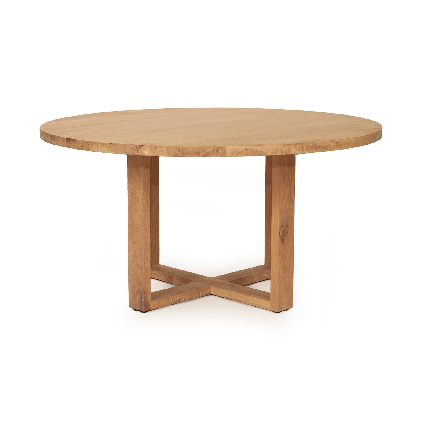 Marina | 1.2m Coastal Natural Wooden Round Dining Table