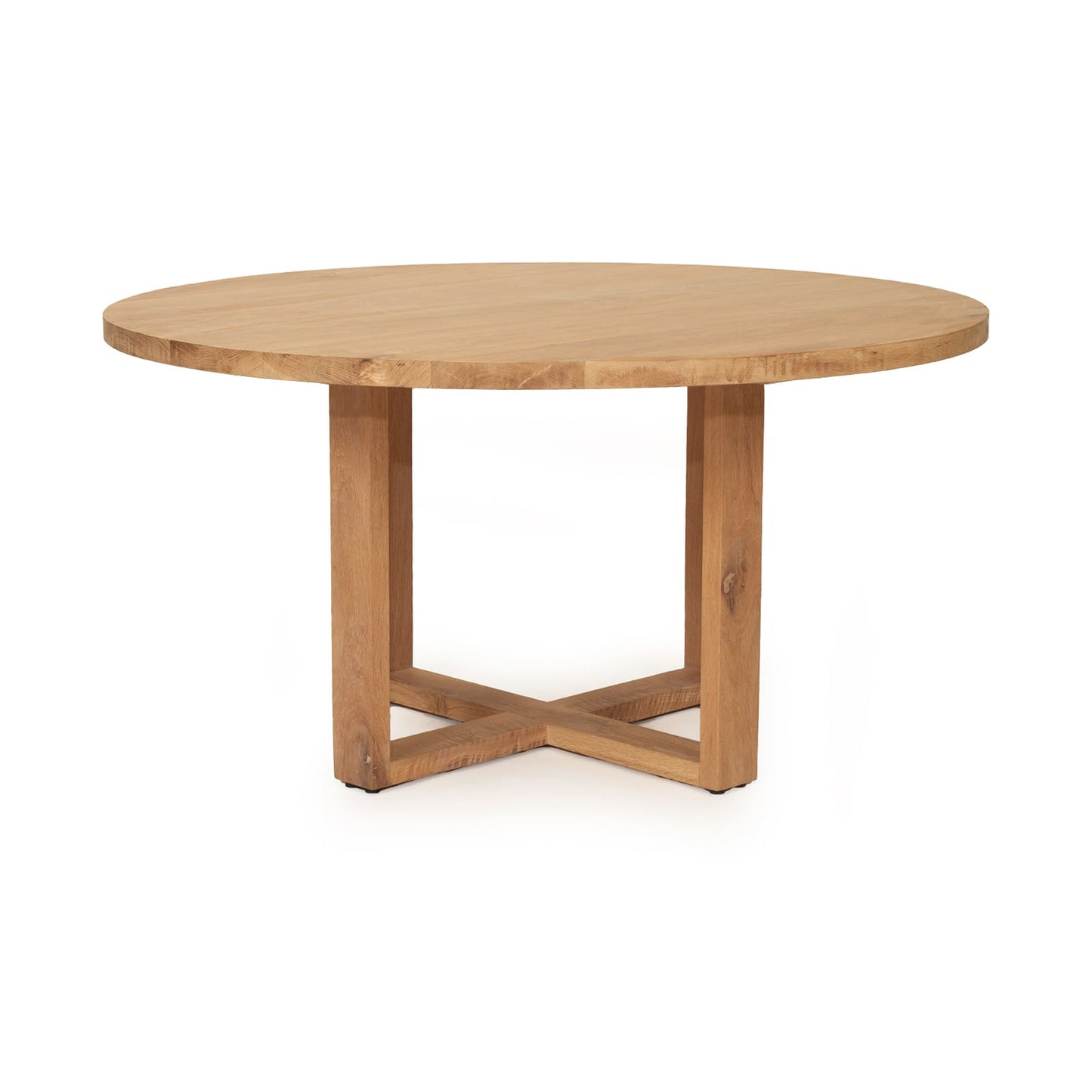 Marina | 1.8m Coastal Natural Wooden Round Dining Table