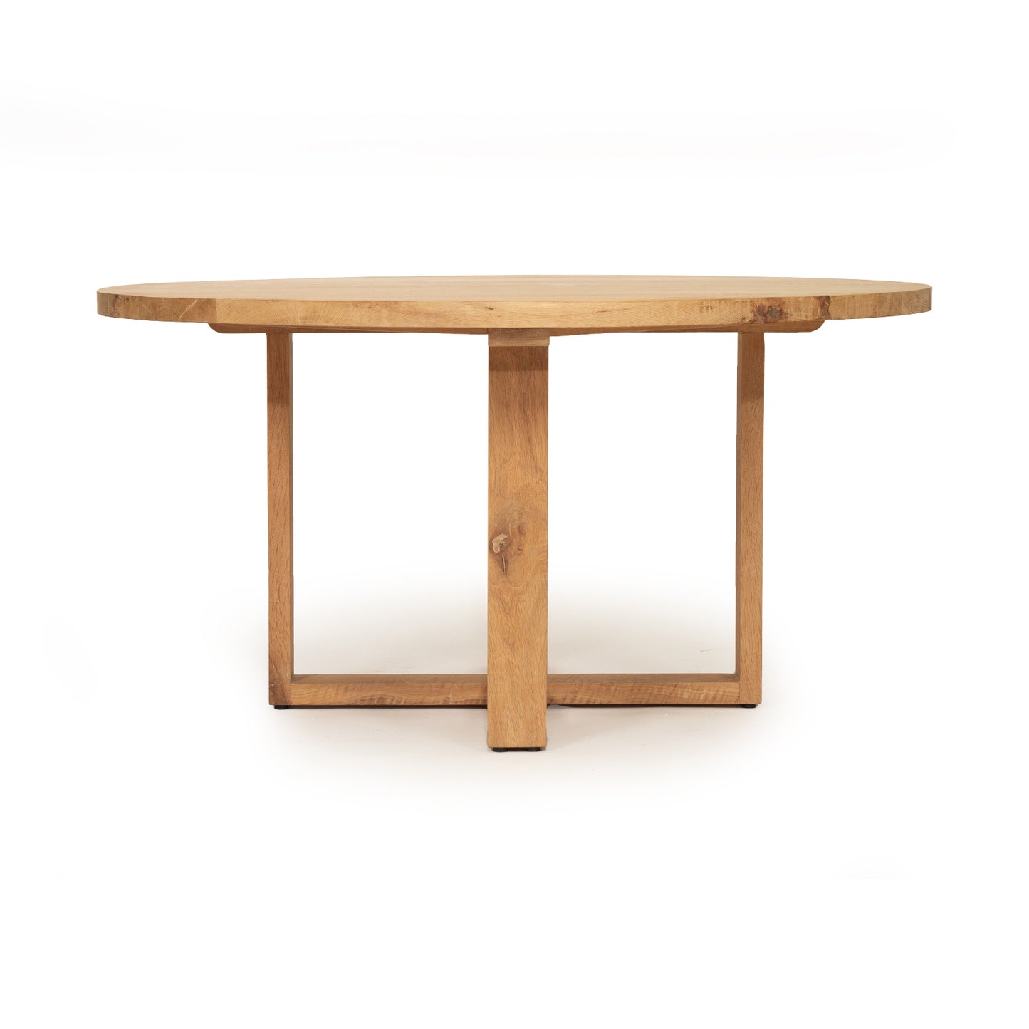 Marina | 1.2m Coastal Natural Wooden Round Dining Table