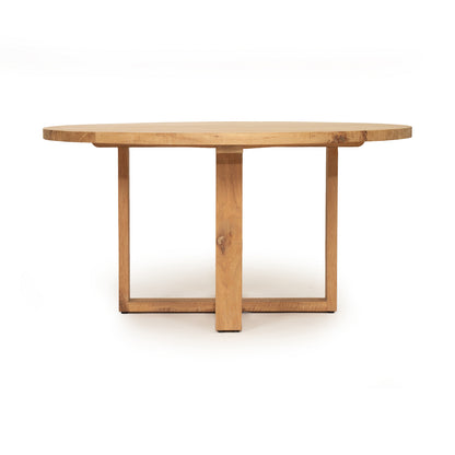 Marina | 1.8m Coastal Natural Wooden Round Dining Table