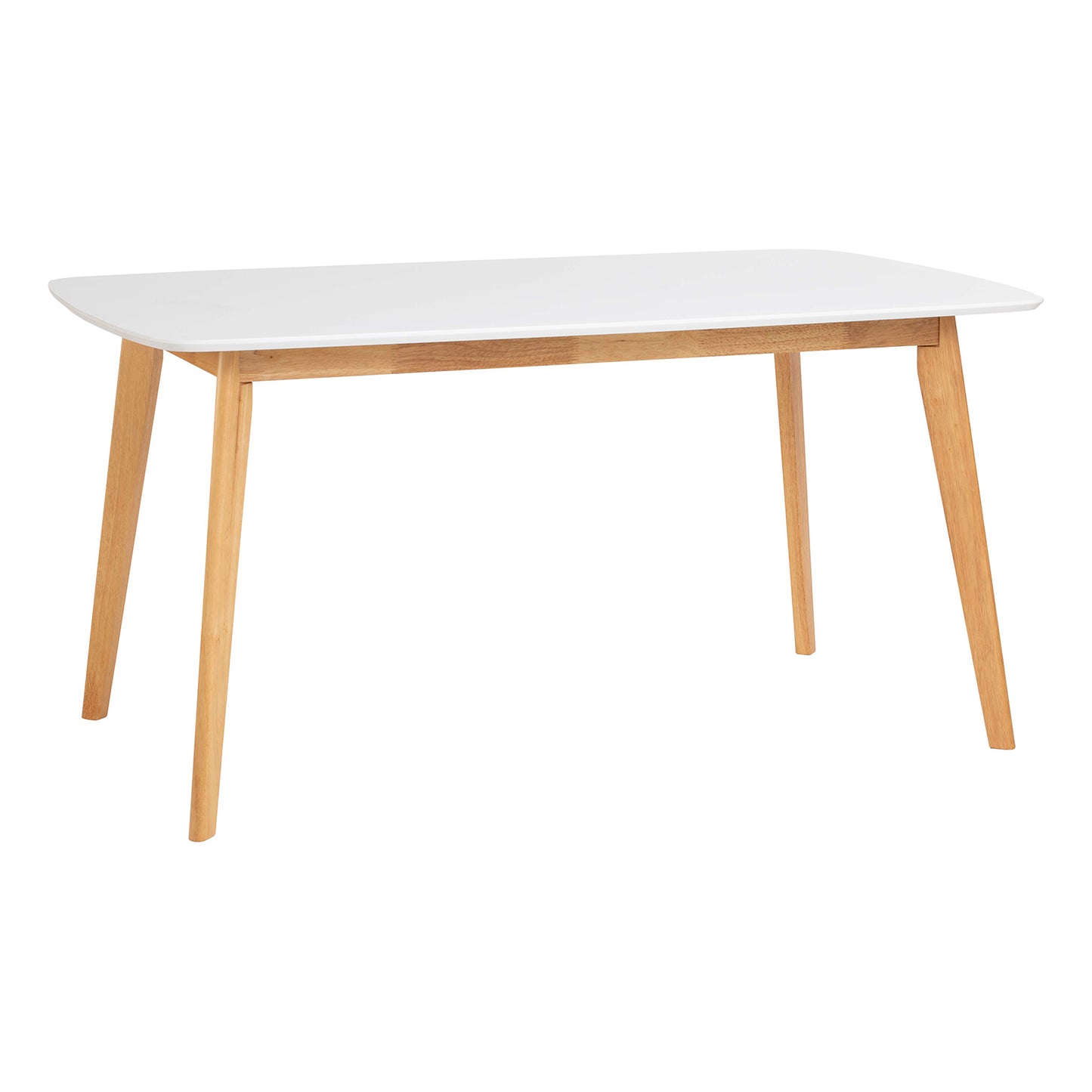 Maverick | Coastal Wooden 6 Seater White Rectangular Dining Table | White