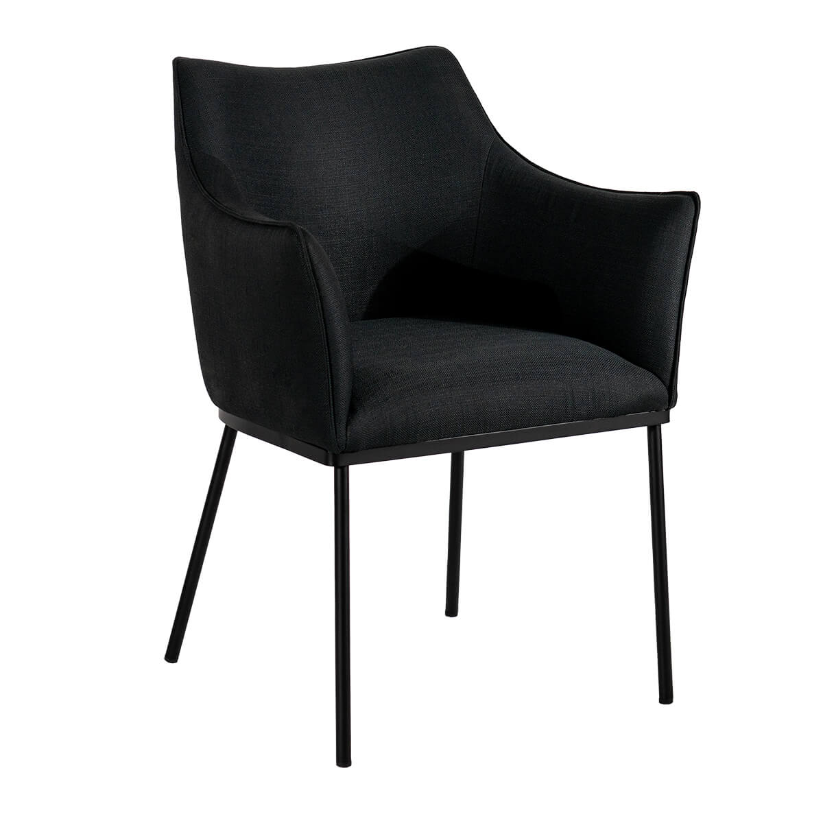 Morley | Contemporary Fabric Vegan Leather Dining Chair With Arms | 649 ...