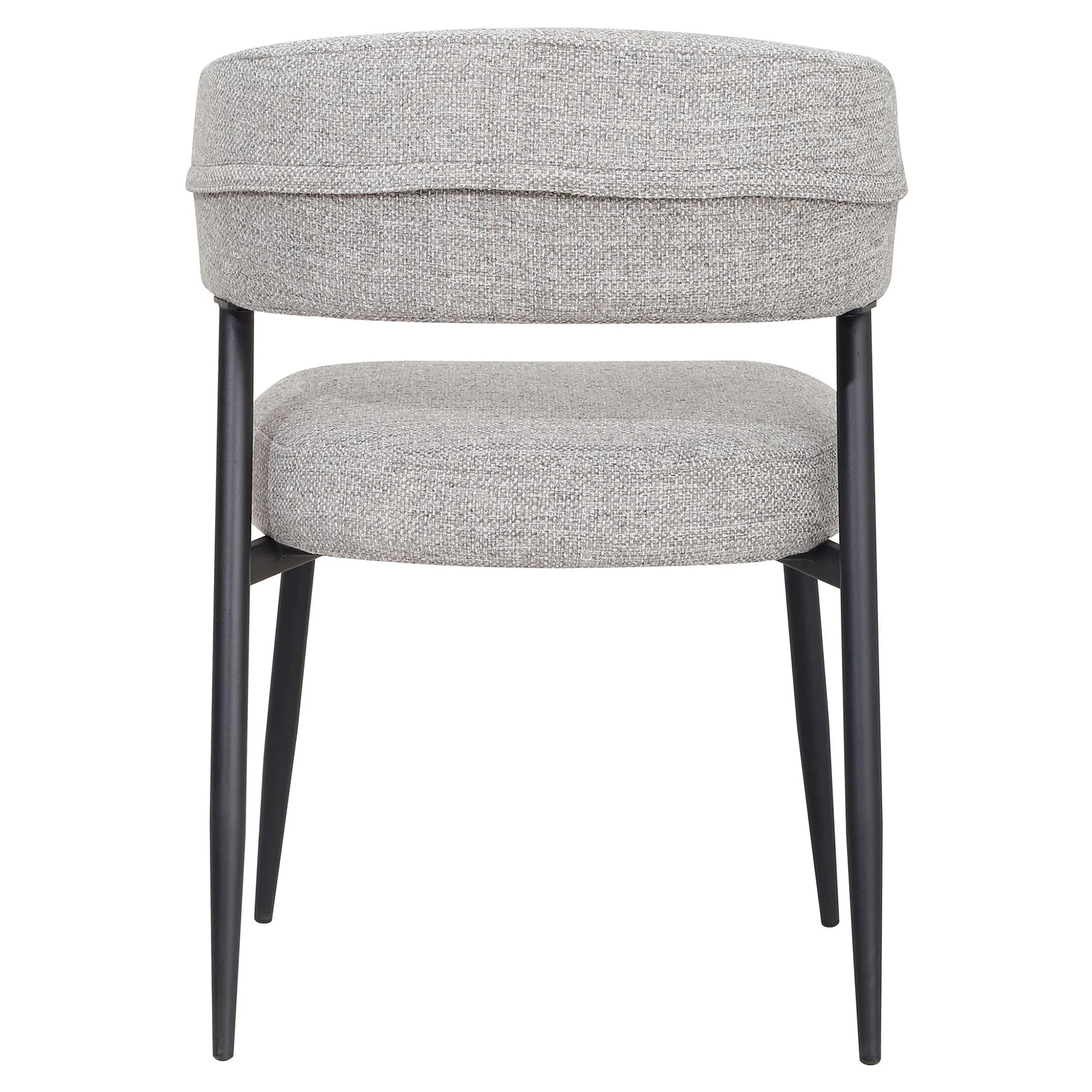 Newman | Modern Granite Fabric Dining Chairs | Set Of 2 | Granite