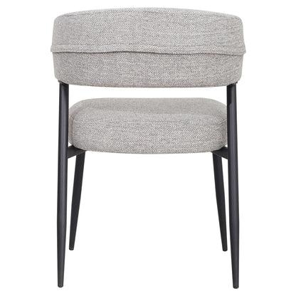 Newman | Modern Granite Fabric Dining Chairs | Set Of 2 | Granite