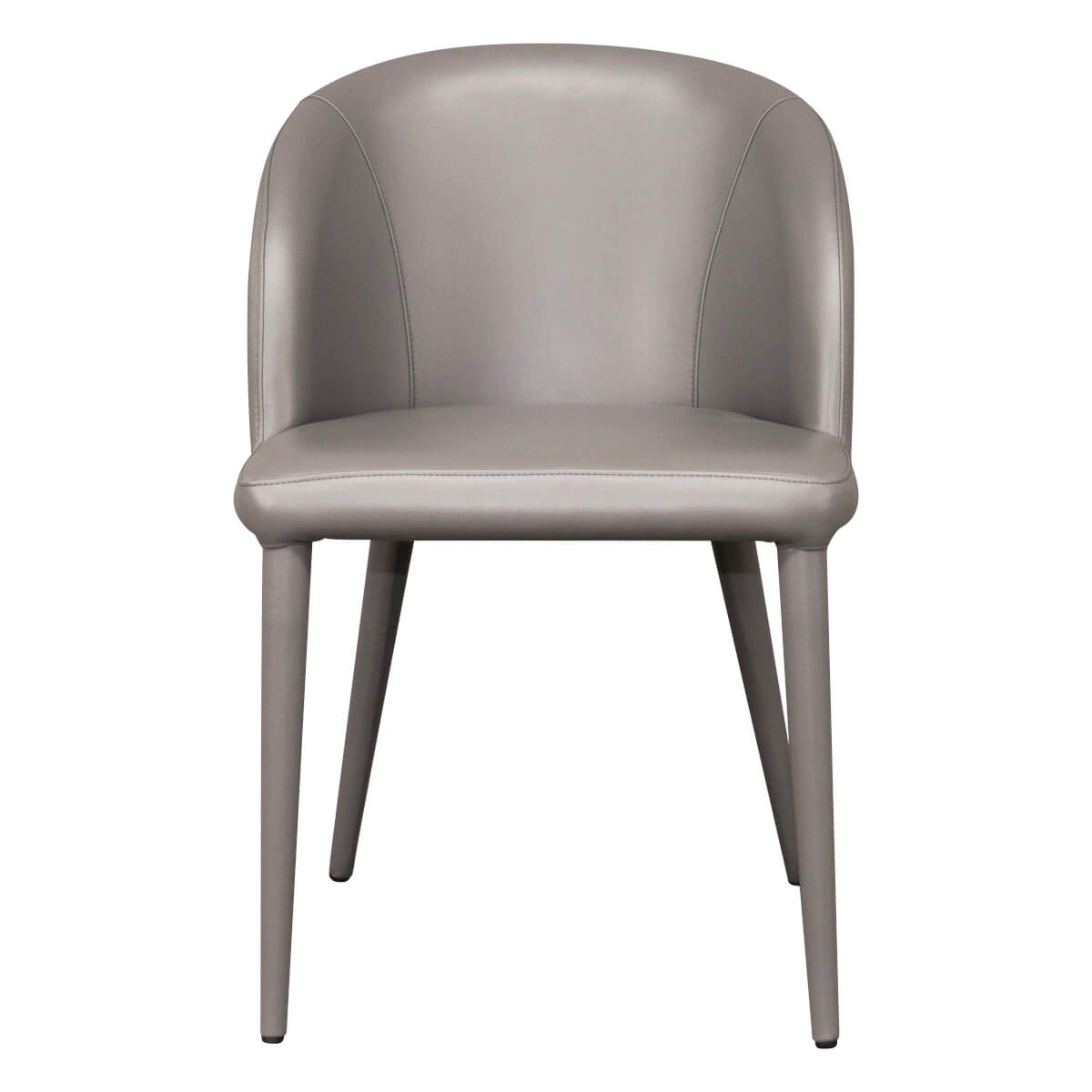 Newstead | Version 1 | Modern Textured Fabric Vegan Leather Dining Chair | Charcoal