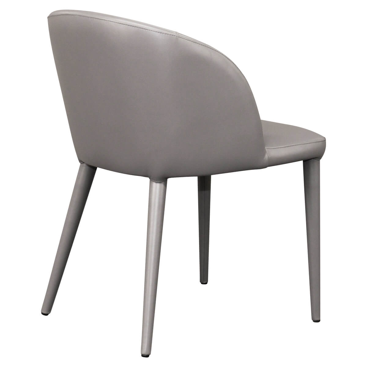 Newstead | Version 1 | Modern Textured Fabric Vegan Leather Dining Chair | Charcoal