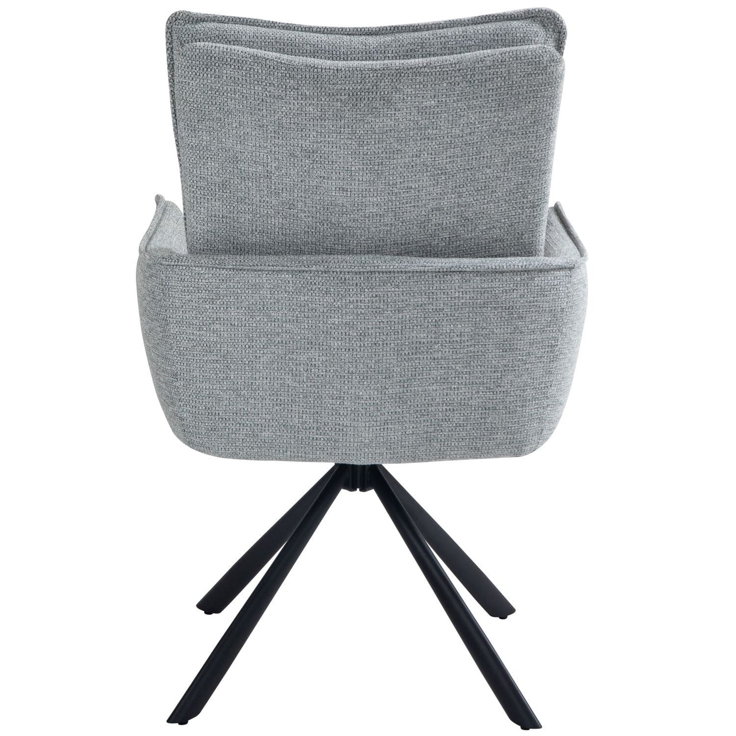 Novus | Modern Metal Fabric Dining Chair with Arms | Set Of 2