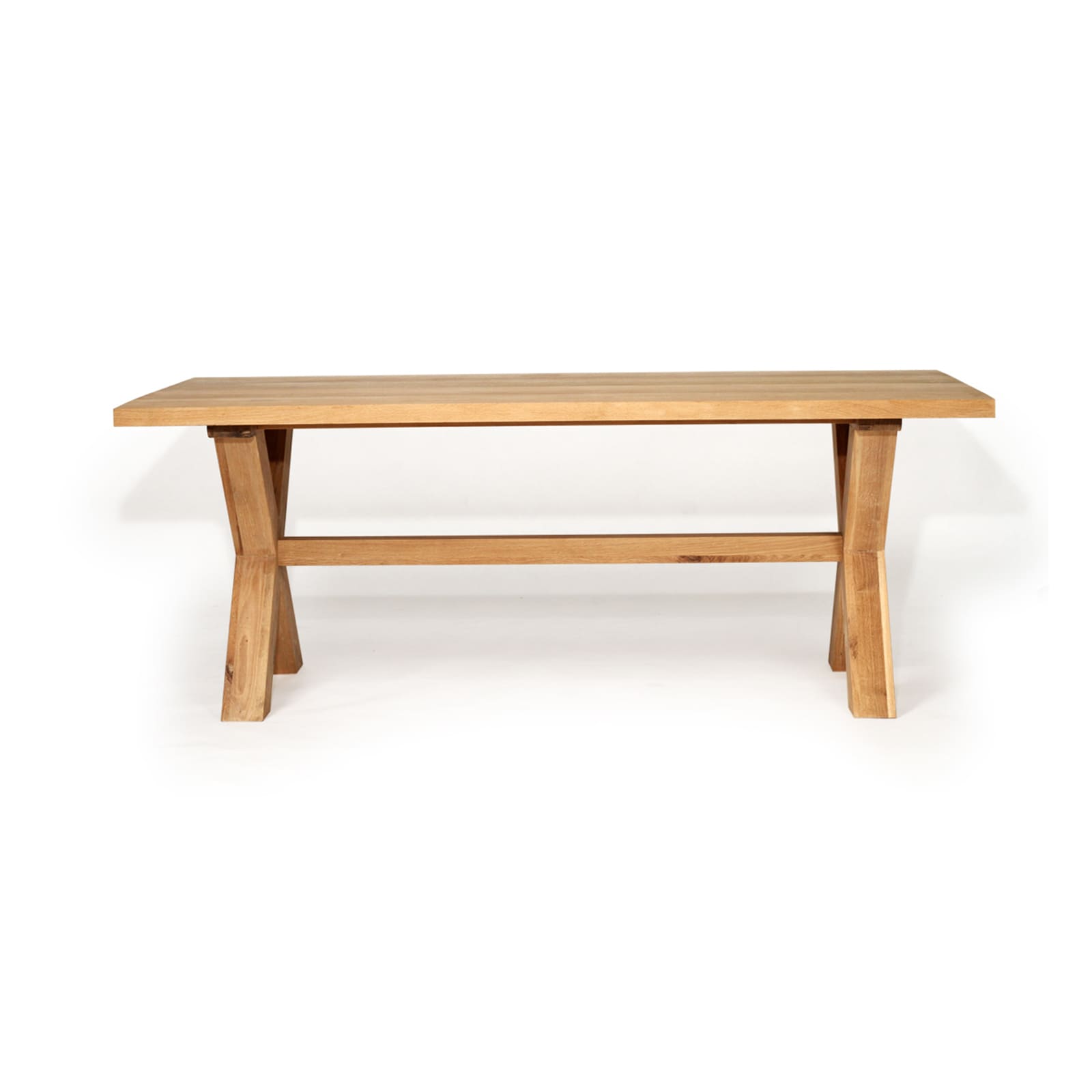 Oakhaven | 2m Natural Oak Wooden Rectangular Dining Table