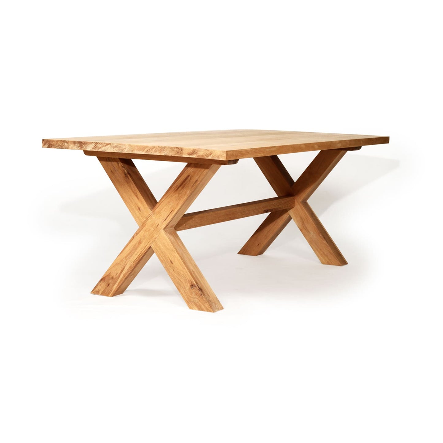 Oakhaven | 2m Natural Oak Wooden Rectangular Dining Table